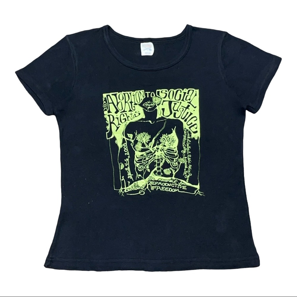Vintage ABORTION RIGHTS Women’s Tshirt REPRODUCTIVE FREEDOM to Civil Rights M/L
